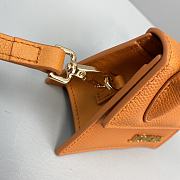 Jacquemus Chiquito Grain Leather Orange 213BA01 Size 12 Cm - 4