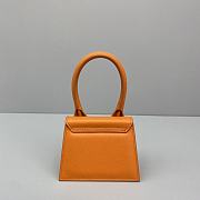 Jacquemus Chiquito Grain Leather Orange 213BA01 Size 12 Cm - 3