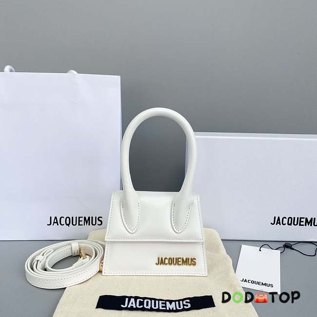 Jacquemus Chiquito Smooth Leather White 213BA01 Size 12 Cm - 1