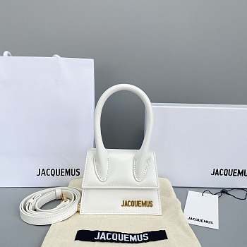 Jacquemus Chiquito Smooth Leather White 213BA01 Size 12 Cm