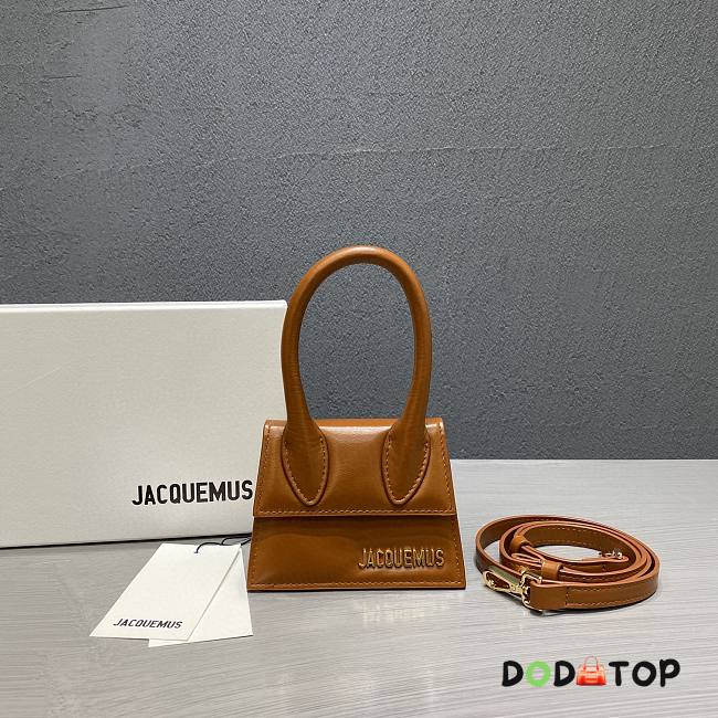 Jacquemus Chiquito Smooth Leather Brown 213BA01 Size 12 Cm - 1