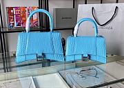 Balenciaga Hourglass Top Handle Bag Baby Blue Size 23 & Size 19 cm - 2