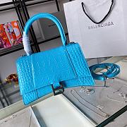 Balenciaga Hourglass Top Handle Bag Baby Blue Size 23 & Size 19 cm - 3