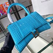 Balenciaga Hourglass Top Handle Bag Baby Blue Size 23 & Size 19 cm - 6