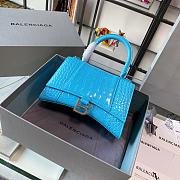 Balenciaga Hourglass Top Handle Bag Baby Blue Size 23 & Size 19 cm - 4