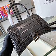 Balenciaga Hourglass Top Handle Bag Black Size 23 & Size 19 cm - 3