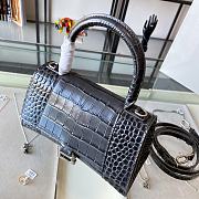 Balenciaga Hourglass Top Handle Bag Black Size 23 & Size 19 cm - 4