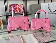 Balenciaga Hourglass Top Handle Bag Pink Size 23 & Size 19 cm - 3