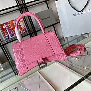 Balenciaga Hourglass Top Handle Bag Pink Size 23 & Size 19 cm - 4