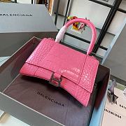 Balenciaga Hourglass Top Handle Bag Pink Size 23 & Size 19 cm - 5