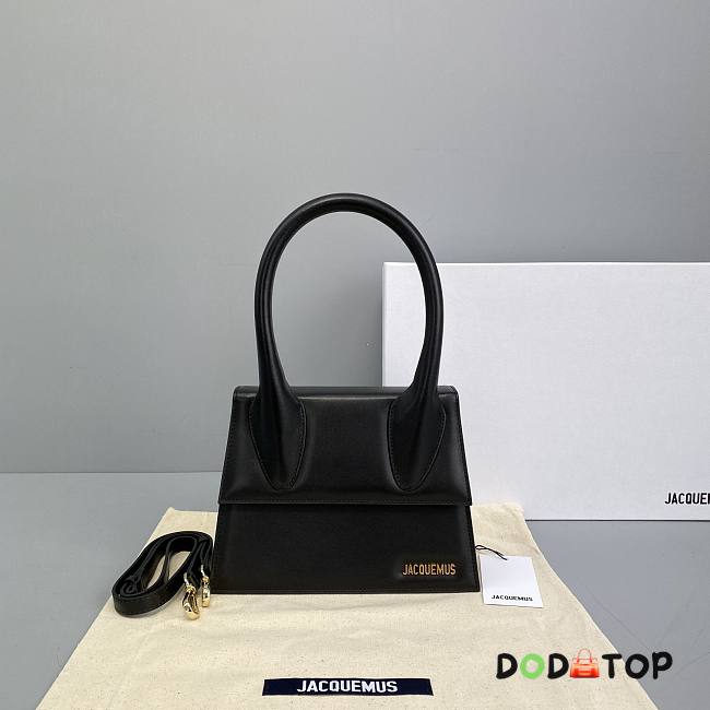 Jacquemus Le Grand Chiquito Smooth Leather Black 213BA03 Size 24 cm - 1