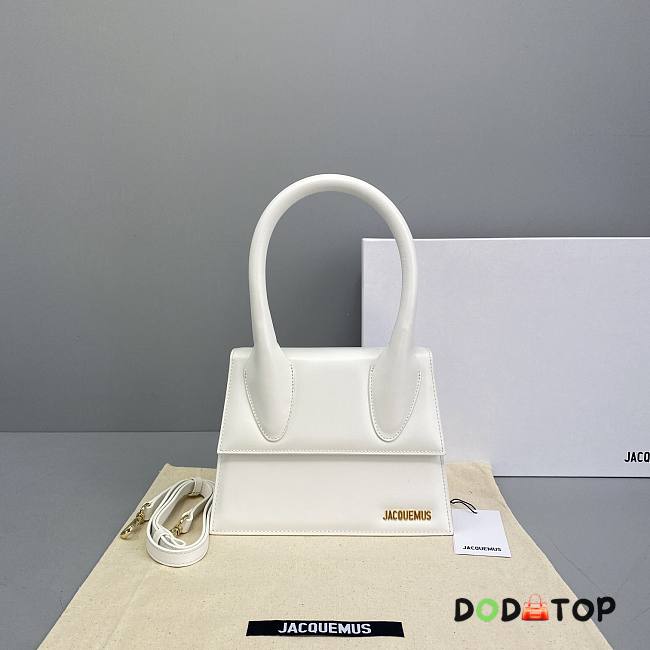 Jacquemus Le Grand Chiquito Smooth Leather White 213BA03 Size 24 cm - 1