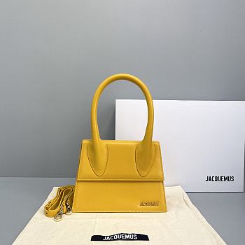 Jacquemus Le Grand Chiquito Smooth Leather Yellow 213BA03 Size 24 cm