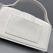 Jacquemus Bambino Grain Leather White 213BA06 Size 18 Cm - 4