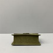 Jacquemus Bambino Suede Olive Green 213BA06 Size 18 Cm - 5