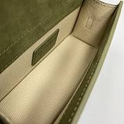Jacquemus Bambino Suede Olive Green 213BA06 Size 18 Cm - 4