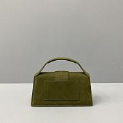 Jacquemus Bambino Suede Olive Green 213BA06 Size 18 Cm - 3