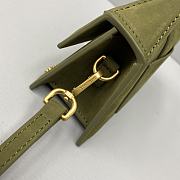 Jacquemus Bambino Suede Olive Green 213BA06 Size 18 Cm - 2