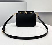 Fendi Touch Leather Bag Black 8BT349 26.5 x 10 x 19 cm - 1