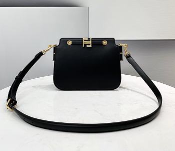 Fendi Touch Leather Bag Black 8BT349 26.5 x 10 x 19 cm