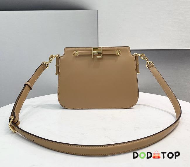Fendi Touch Leather Bag Beige 8BT349 26.5 x 10 x 19 cm - 1