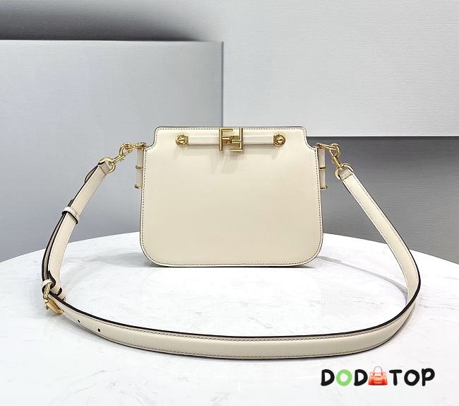 Fendi Touch Leather Bag White 8BT349 26.5 x 10 x 19 cm - 1