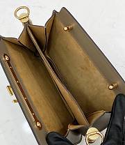 Fendi Touch Leather Bag Grey 8BT349 26.5 x 10 x 19 cm - 3