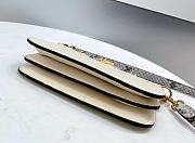 Fendi Touch Leather Bag White & Python Strap 8BT349 26.5 x 10 x 19 cm - 6