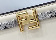 Fendi Touch Leather Bag White & Python Strap 8BT349 26.5 x 10 x 19 cm - 4