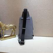 Louis Vuitton Avenue Sling Bag Grey Taiga Leather M30801 Size 20 x 31 x 10 - 3