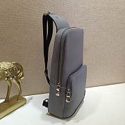 Louis Vuitton Avenue Sling Bag Grey Taiga Leather M30801 Size 20 x 31 x 10 - 2