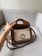 Burberry Mini Logo Pocket Bag Natural/Tan 80280621 Size 23 cm - 5