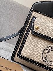 Burberry Mini Logo Pocket Bag Natural/Black 80280581 Size 23 cm - 3