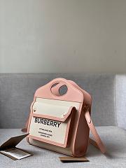 Burberry Mini Two-tone Pocket Bag Blush Pink 80323311 Size 23 cm - 3