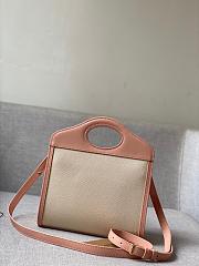 Burberry Mini Two-tone Pocket Bag Blush Pink 80323311 Size 23 cm - 5