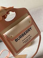 Burberry Mini Two-tone Pocket Bag Blush Pink 80323311 Size 23 cm - 2