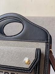 Burberry Mini Tri-tone Canvas and Leather Pocket Bag 80393631 Size 23 cm - 2