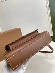Burberry Mini Leather Pocket Bag Brow Size 23 cm - 4