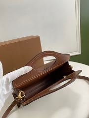 Burberry Mini Leather Pocket Bag Brow Size 23 cm - 6