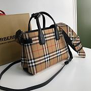 Burberry The Small Banner Vintage Check Black Size 25 x 12 x 19 cm - 3