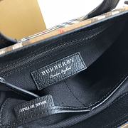 Burberry The Small Banner Vintage Check Black Size 25 x 12 x 19 cm - 5