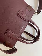 Burberry Small Banner in Bordeaux Grain Leather Size 26 x 12 x 19 cm - 3
