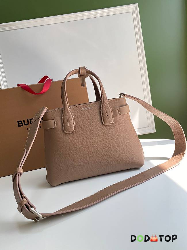Burberry Small Banner in Beige Grain Leather Size 26 x 12 x 19 cm - 1