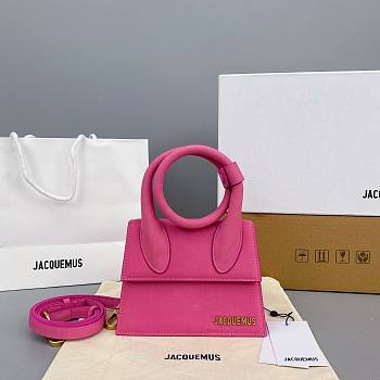Jacquemus Chiquito Noeud Pink 213BA05 Size 18 Cm
