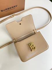 Burberry Small Leather TB Bag Light Beige Size 21 x 16 x 6 cm - 6