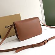 Burberry Small Leather TB Bag Brown Size 21 x 16 x 6 cm - 5