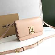 Burberry Small Leather TB Bag Peach Size 21 x 16 x 6 cm - 1