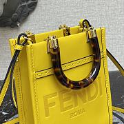 Fendi Mini Sunshine Shopper Yellow 8BS051 Size 13 x 18 x 6.5 cm - 5