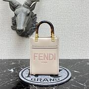 Fendi Mini Sunshine Shopper Cream Pink 8BS051 Size 13 x 18 x 6.5 cm - 1