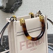 Fendi Mini Sunshine Shopper Cream Pink 8BS051 Size 13 x 18 x 6.5 cm - 6